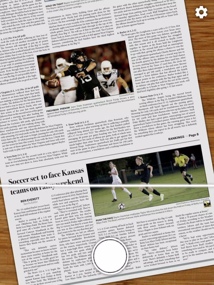 Capturas de pantalla de Baylor Lariat Alive iPad 